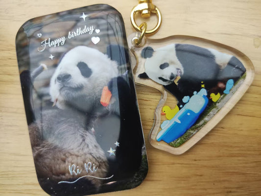 リーリーお誕生日記念グッズ——バッジ&キーホルダー