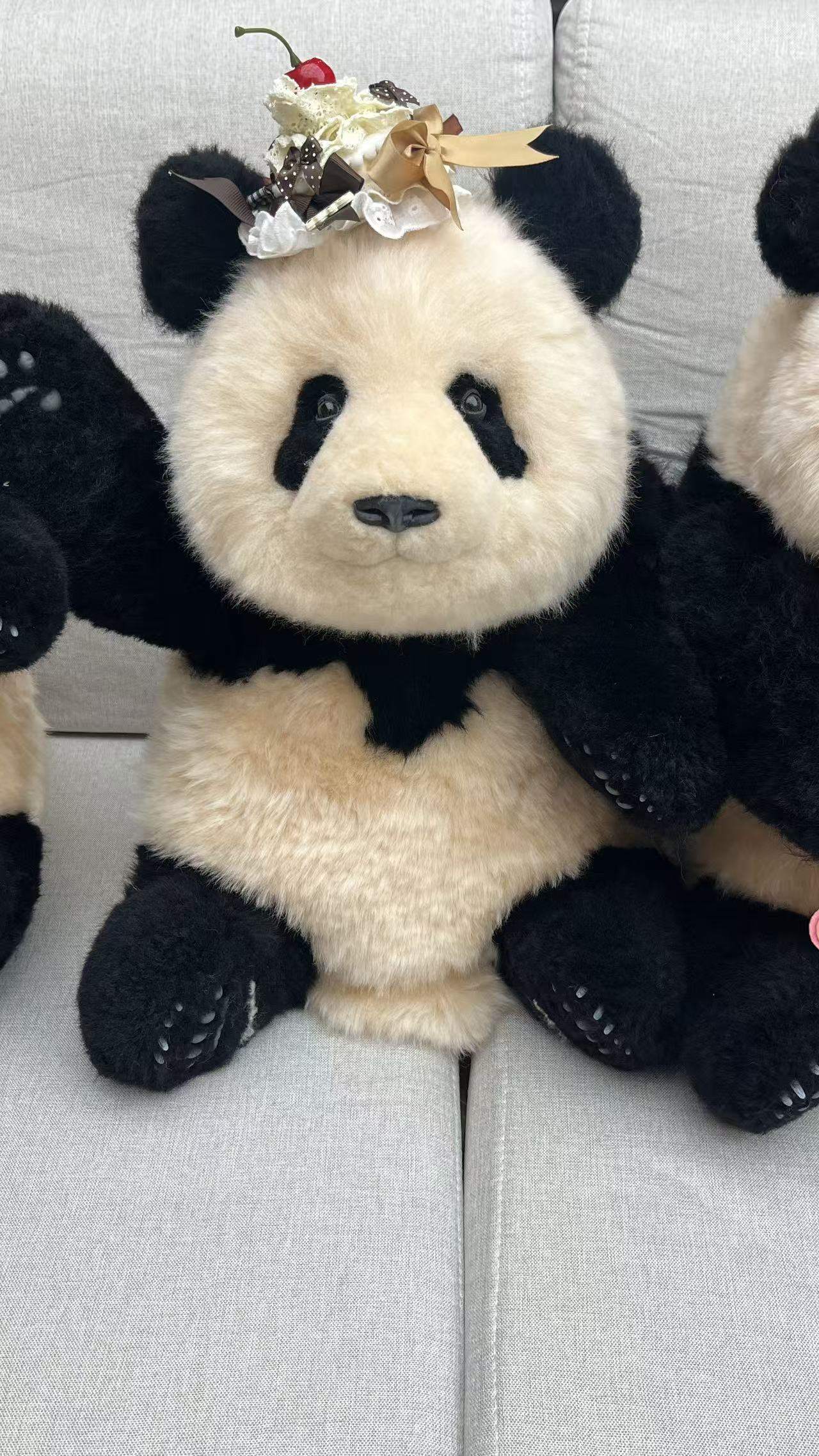 【新商品】シャンシャン（座り姿）リアルぬいぐるみ