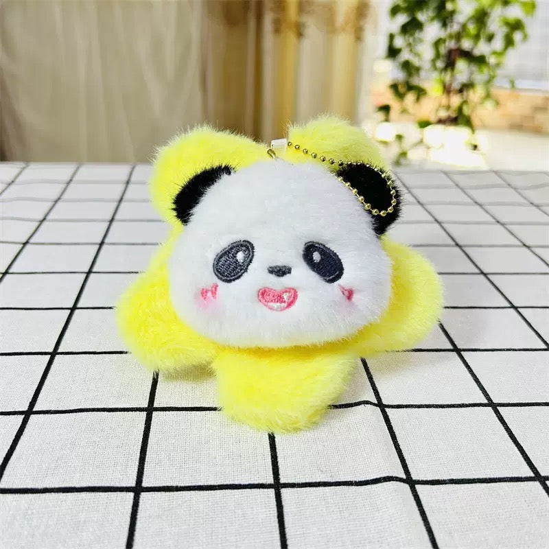 【シャンシャンの家・厳選】パンダの花の頭 マスコット