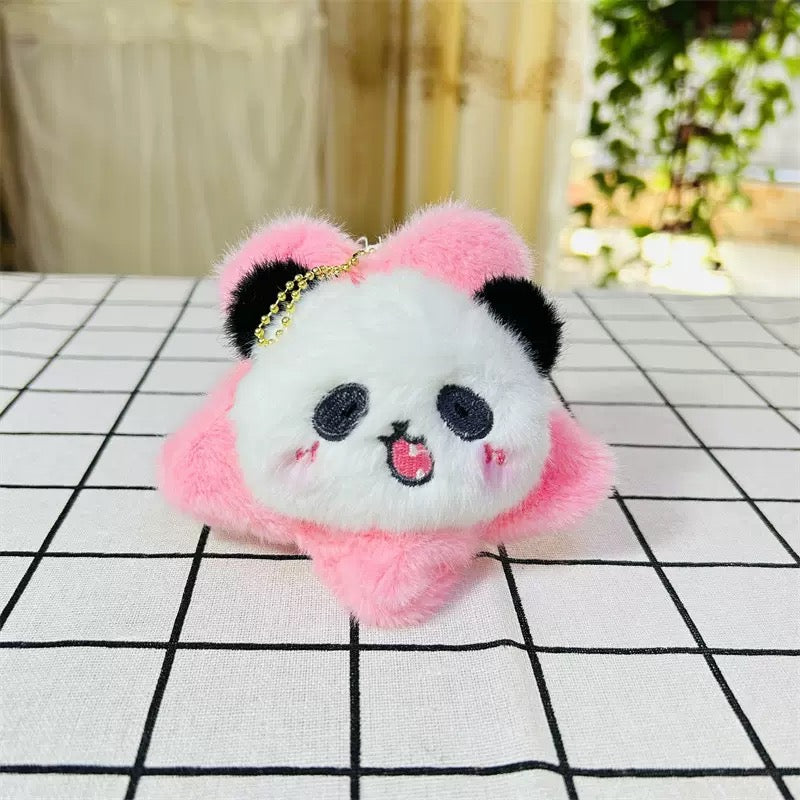 【シャンシャンの家・厳選】パンダの花の頭 マスコット